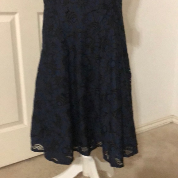 Tommy Hilfiger Sleeveless Lace Fit Flare Dress - Picture 4 of 9